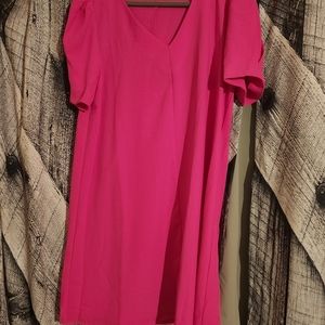 Hot pink dress.  Jodifl size large